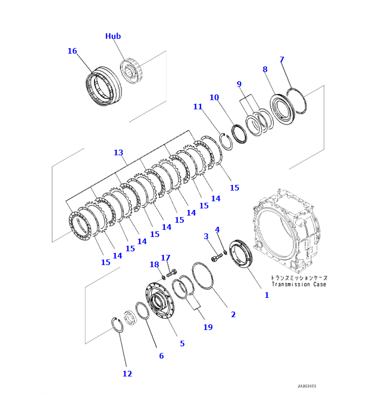 D375A-6 POWER TRAIN ASSY 195-22-80031,SHANTE SONGZHENG