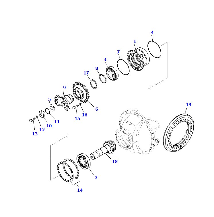 HD785-7 REAR AXLE ASSY 561-88-700A0,SHANTE SONGZHENG