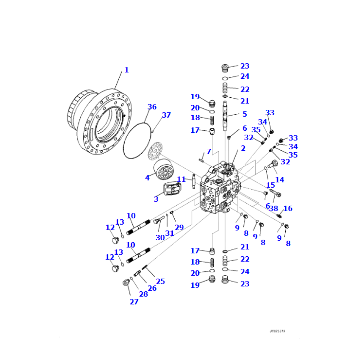 PC430-8 TRAVEL MOTOR ASSY 706-8J-00650, SHANTE SONGZHENG