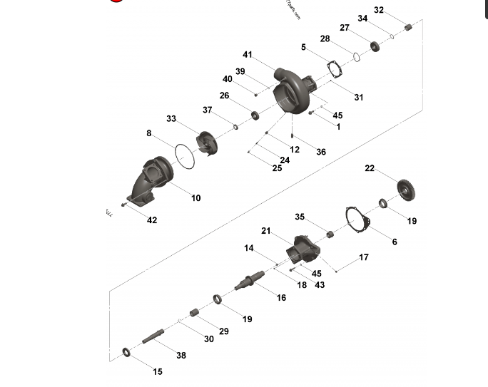 Cummins WATER PUMP 4376119, JINING SHANTE SONGZHENG