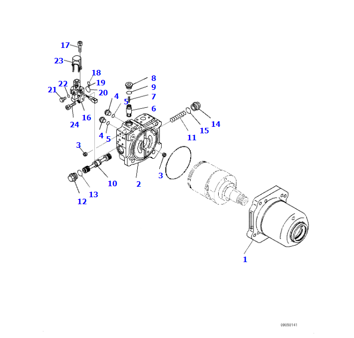 D375A-6 FAN MOTOR ASSY 708-7H-00650, SHANTE SONGZHENG