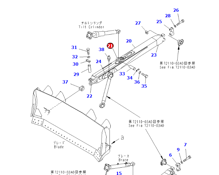 D155A-5 BRACKET 17A-71-12132,17A-71-12131,17A-71-12481