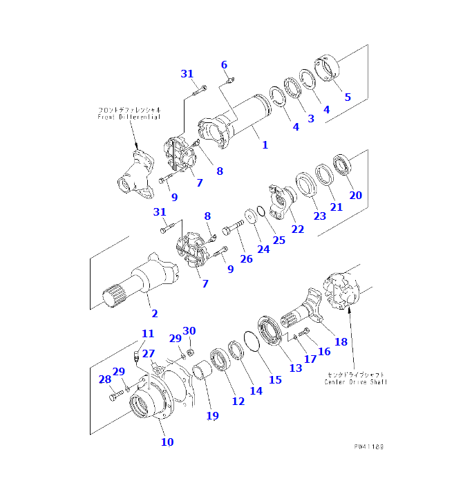 WD600-3 DRIVE SHAFT ASSY 426-20-12190, SHANTE SONGZHENG