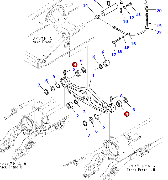 D275A-5 BUSHING 17M-50-41161, DOZER PARTS
