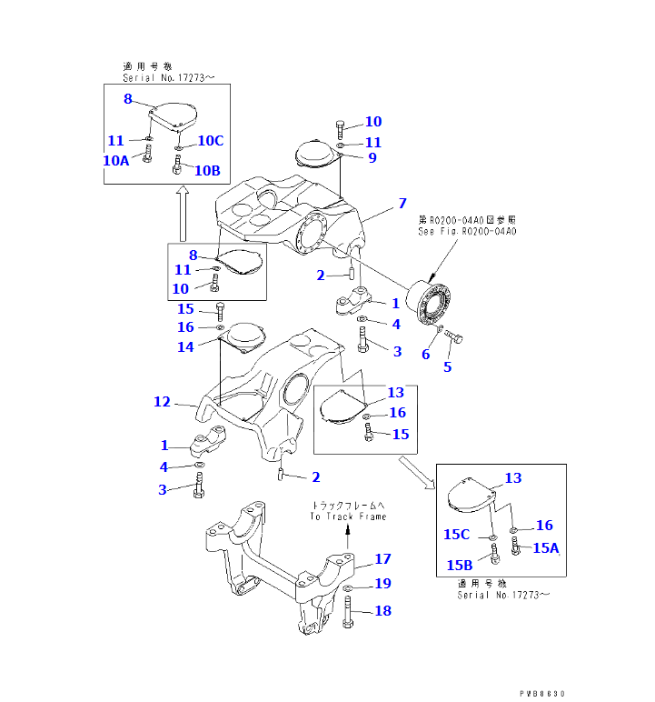 D375A-3 BOIGE ASSY 195-30-01573,195-30-01570, SHANTE SONGZHENG