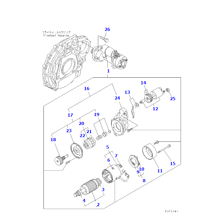 4D94E-1 STARTER YM129900-77010, YM129900-77040,JINING SHANTE SONGZHENG