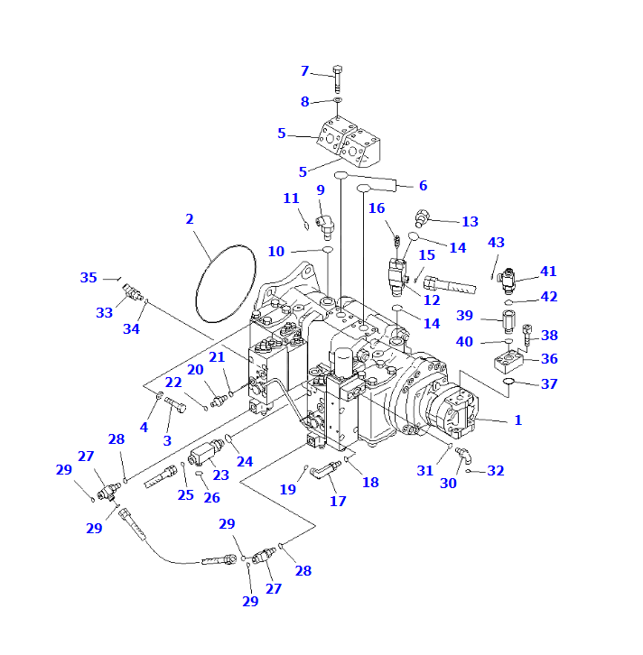 PC1250-8 NO.1 PUMP ASSY 708-2L-00681,708-2L-00682,SHANTE SONGZHENG