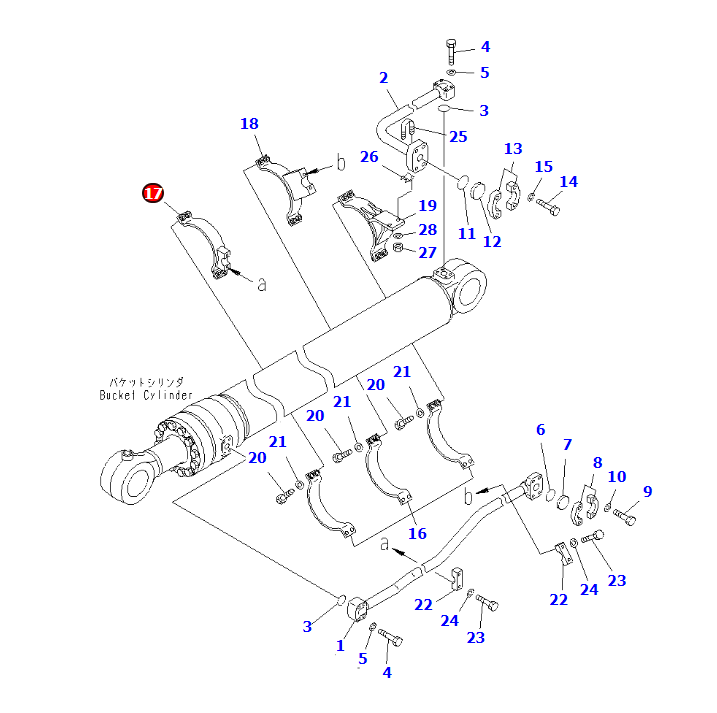 PC1250-7 BRACKET 707-88-28330,707-88-28340,707-88-28350