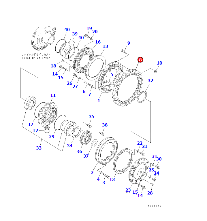 D275A-2 TOOTH, 17M-27-21631,17M-27-41630,KOMTRAX UNDERCARRIAGE PARTS