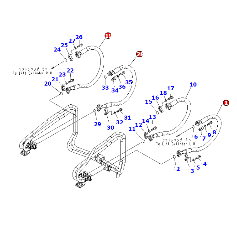 WA600-6 HYDRAULIC LINE, HOSE 426-62-32751,426-62-32761,SHANTE SONGZHENG