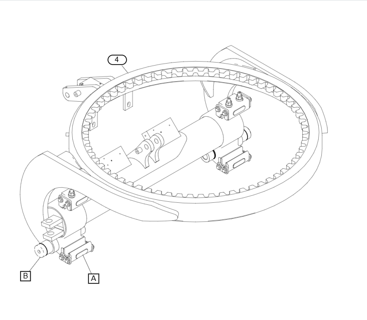 CAT 140M SWING CIRCLE ASSY 243-6650,2436650,SHANTE SONGZHENG