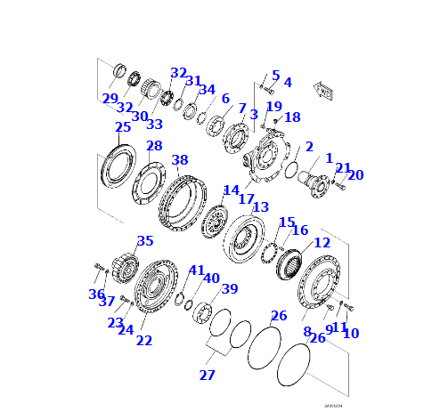 D65PX-18 Torque Converter Assembly,14X-13-51001,14X-22-50020,SHANTE SONGZHENG
