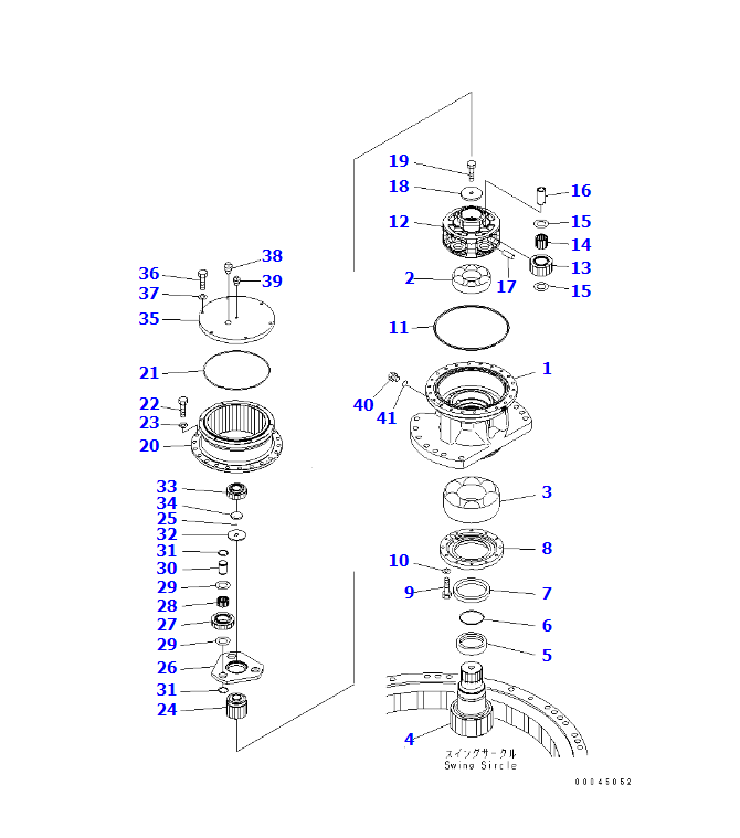 PC220-8 SWING MACHINERY ASSY 206-26-00410,SHANTE SONGZHENG