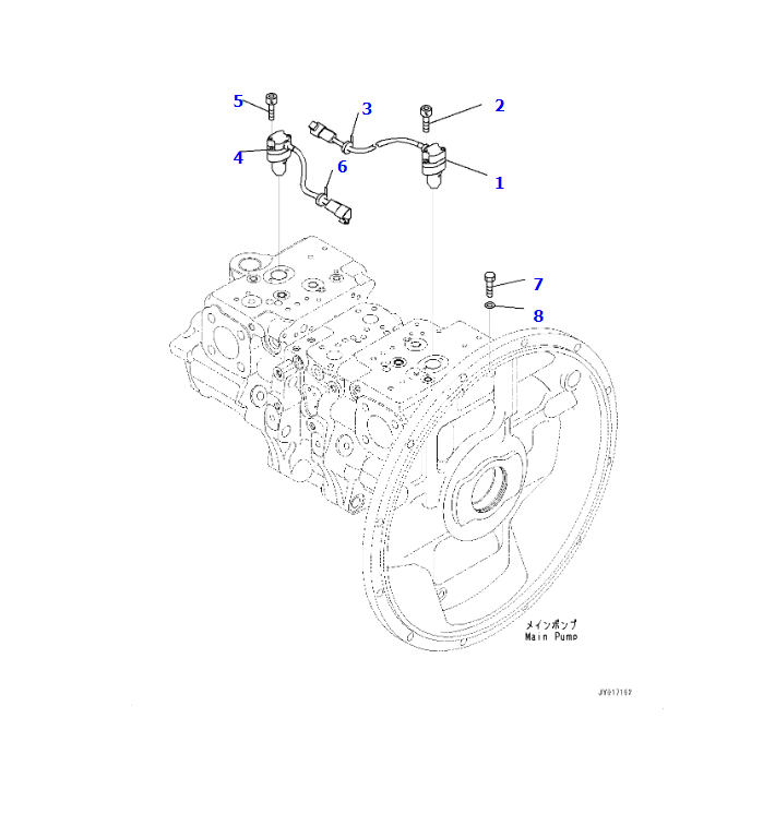 PC360-10 HYDRAULIC PUMP ASSY 708-2G-00140, JINING SHANTE SONGZHENG