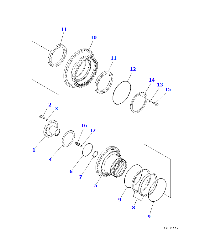 PC1250-7 FINAL DRIVE ASSY 21N-27-00130,SHANTE SONGZHENG