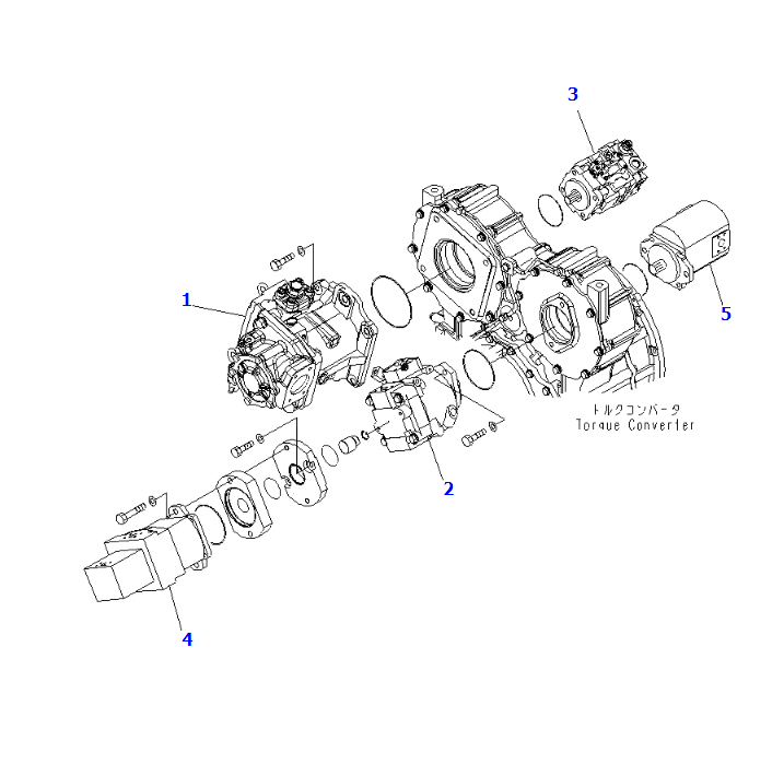 WA500-6 LOADER PUMP ASSY 708-1H-00030, JINING SHANTE SONGZHENG
