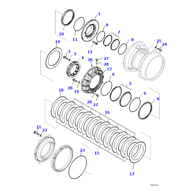 HD785-7 FINAL DRIVE ASSY 561-22-78402,561-22-78502,SHANTE SONGZHENG