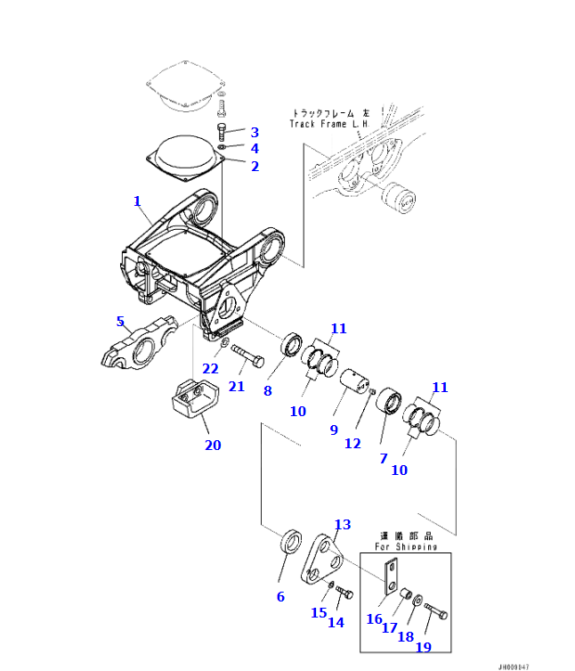 D375A-6 BOGIE ASSY 195-30-01840, ORIGINAL QUALITY PARTS