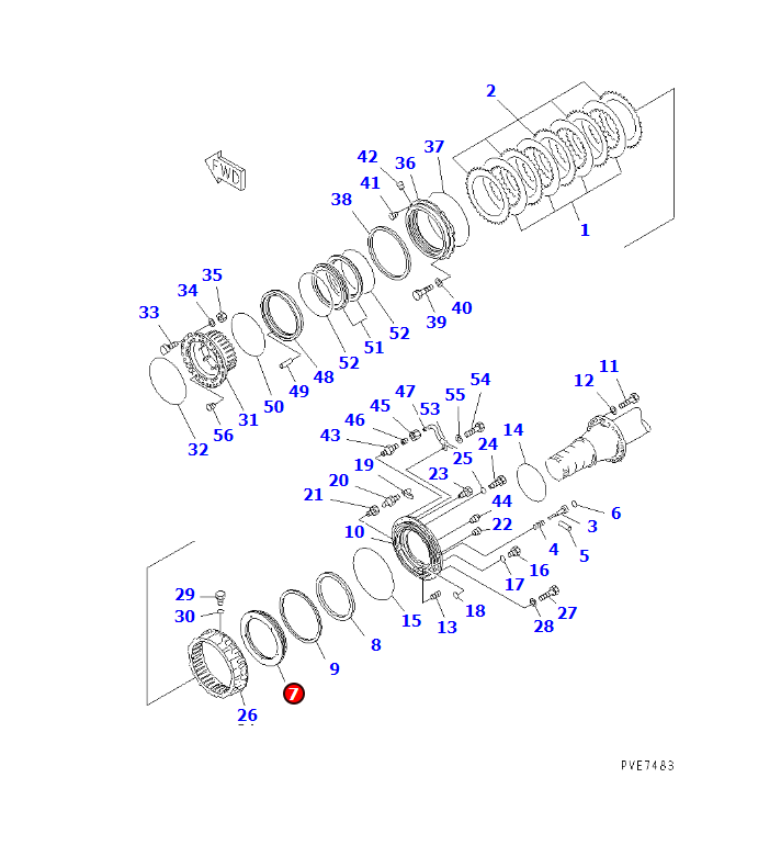 WA900-3 BRAKE PISTON 427-33-11122, JINING SHANTE SONGZHENG