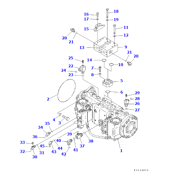 PC1250-8 PUMP ASSY 708-2H-00440, JINING SHANTE SONGZHENG