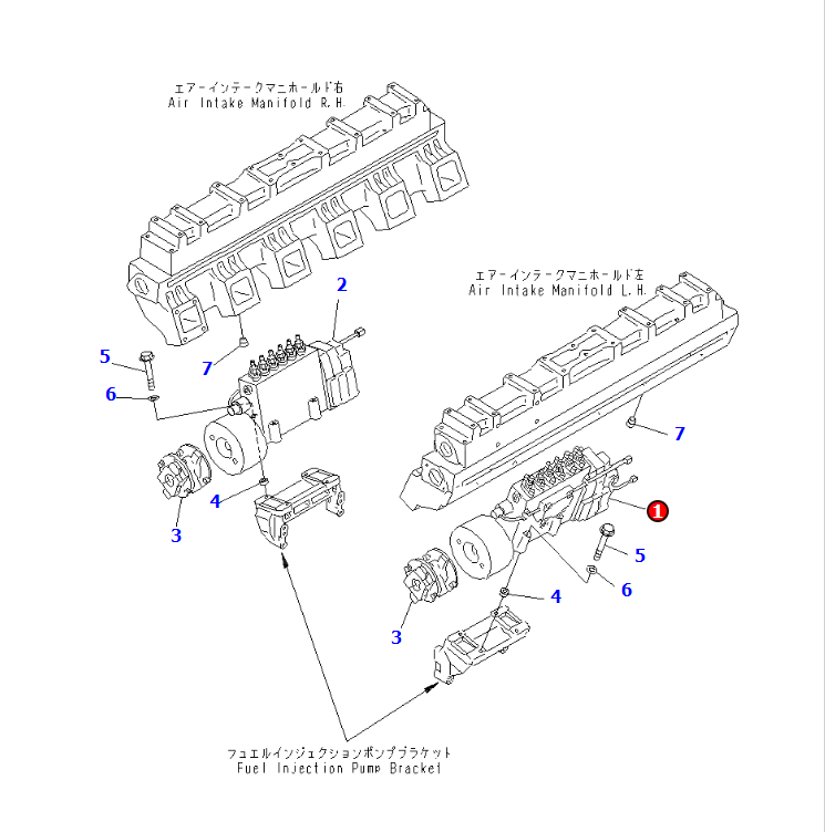 KOMTRAX INJECTION PUMP ASSY 6553-00-1131,6553-00-1231,SHANTE SONGZHENG
