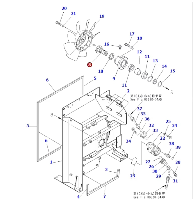 High Quality 21N-03-31621 Shaft Suitable for Excavator PC1250-7 Spare Parts