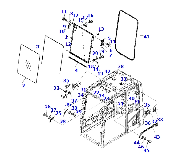20Y-53-11520 glass suitable for PC300-8